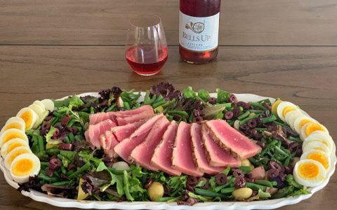 Pair Prelude Rosé with Grilled Ahi Nicoise Salad Recipe from Sips N Tips