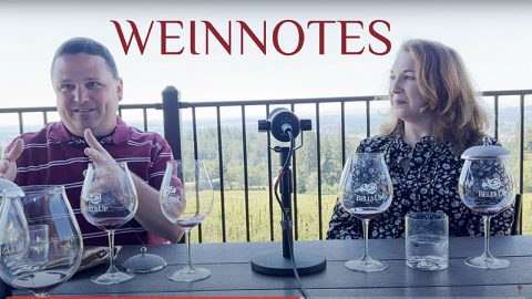 Weinnotes’ AJ Weinzettel Interviews Dave and Sara at Bells Up for Podcast Video